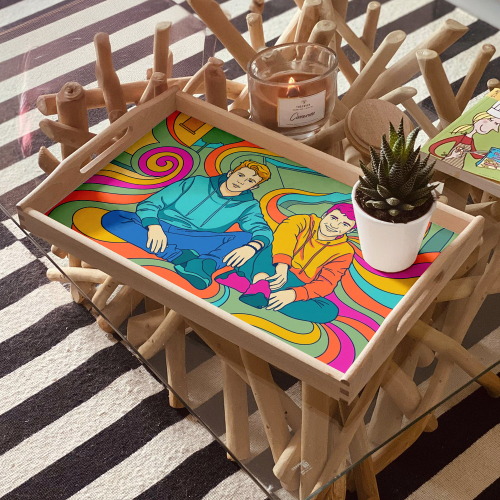 Retrato psicod&eacute;lico a partir de una foto