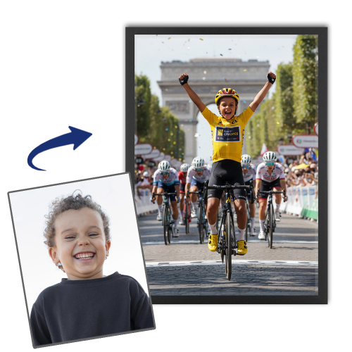 Retrato personalizado de leyenda del deporte