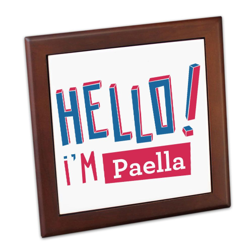 Salvamanteles personalizado Hello I'm Paella