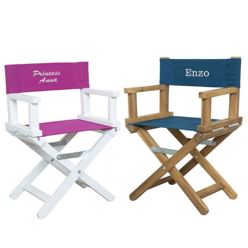 Silla de director de cine bordada para beb&eacute;