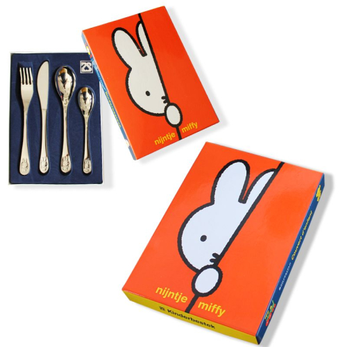 Cubiertos y caja Miffy