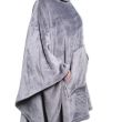 Sudadera Poncho Personalizada Gris