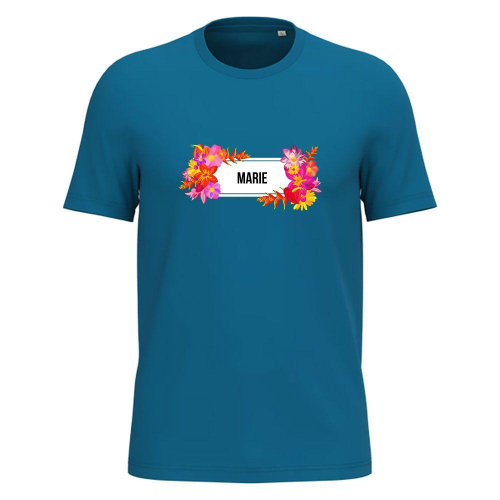 Camiseta mujer personalizada con flores exoticas