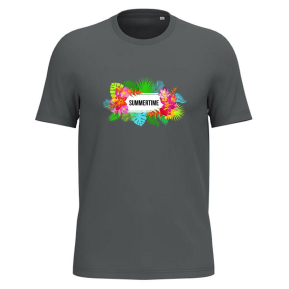 Camiseta mujer personalizada con flores exoticas 100% algodn orgnico