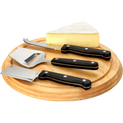 Tabla de quesos con cuchillos
