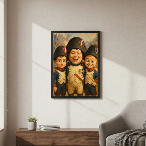 Retrato estilo cartoon + personaje histórico según una foto