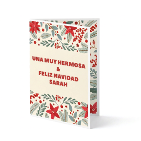 Tarjeta de felicitaci�n navide�a | Flor de Pascua