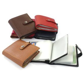 Tarjetero cuero para 24 tarjetas personalizado
