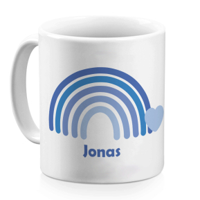 Taza de arcoris personalizada