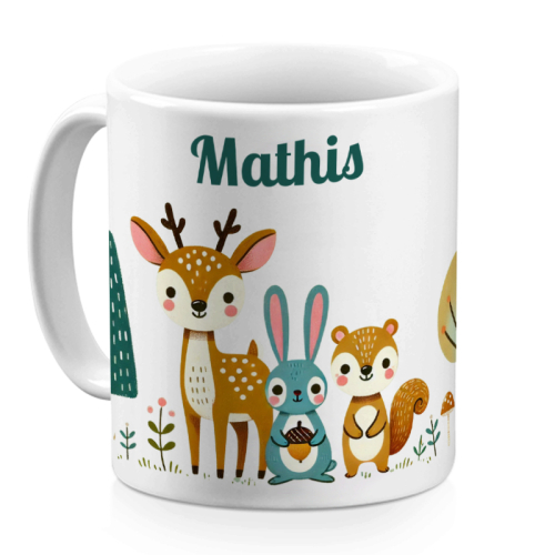Taza de bosque encantado personalizada
