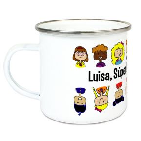 Taza esmaltada personalizada gracias maestra