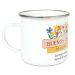 Taza Esmaltada Personalizada Flores del campo