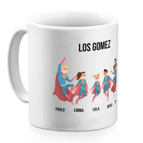 Taza personalizada súper héroe