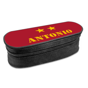Estuche ovalado para l�pices 2 estrellas