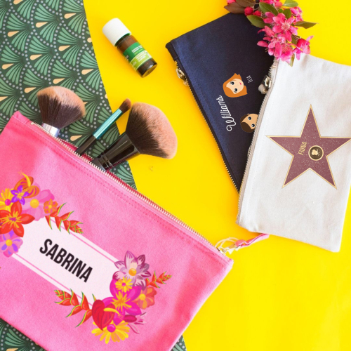 Bolsa multi-usos personalizada con flores exóticas