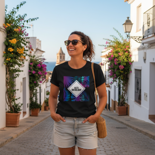 Camiseta mujer personalizada Summertime 100% algod&oacute;n org&aacute;nico