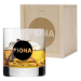 Vaso de whisky con nombre personalizado
