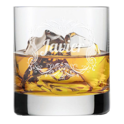 Vaso de whisky personalizado con nombre