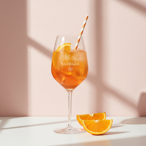 Vaso de Spritz grabado con nombre
