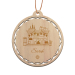 Bola de navidad de madera personalizada