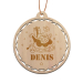 Bola de navidad de madera personalizada