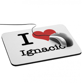 Alfombrilla de ratn personalizada I love