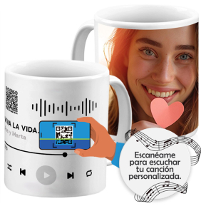 Cancin personalizada en taza