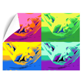 Pster Pop Art con 4 fotos formato horizontal