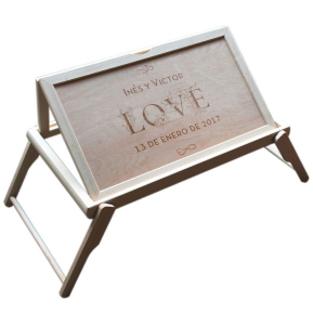 Bandeja para la cama personalizada Amor Bandeja para la cama personalizada Amor