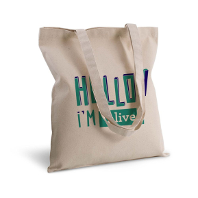 Bolsa de algodn personalizada HELLO