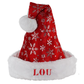 Gorro navideo con copos de nieve para nio