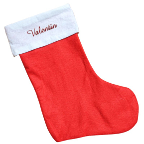 Bota de pap Noel en fieltro personalizada