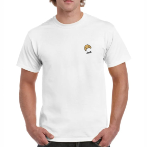 Camiseta bordada con motivo de algod�n premium