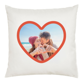 Cojn corazn personalizado con una foto