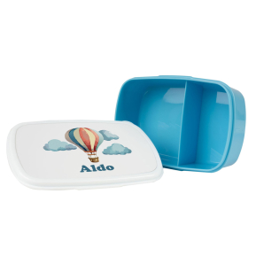 Fiambrera infantil con impresin de globo aerosttico