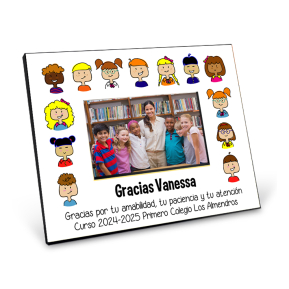 Marco de fotos personalizado Gracias Maestra