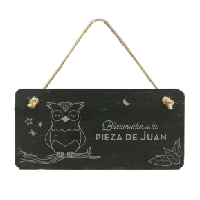 Placa de pizarra para habitacin de nios