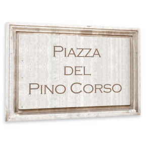 Placa de calle italiana personalizada