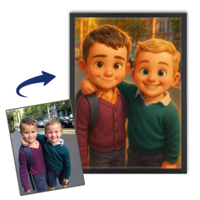 Retrato al estilo de una pelcula de animacin 3D a partir de una foto