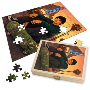 Puzzle fotográfico transformado en portada de videojuego | Estilo GTA Puzzle fotográfico transformado en portada de videojuego | Estilo GTA