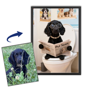 Retrato de animales bien educados a partir de una foto Retrato de animales bien educados a partir de una foto