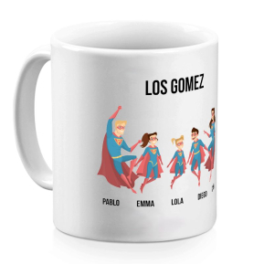 Taza personalizada sper hroe