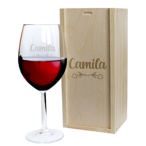 Copa de vino grabada amor Copa de vino grabada amor