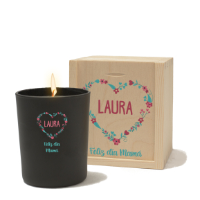 Vela personalizada de color para el Da de la Madre