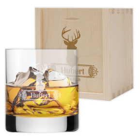 Vaso de whisky personalizado ciervos