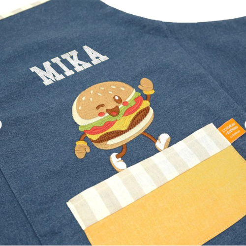 Delantal infantil personalizado Hamburger