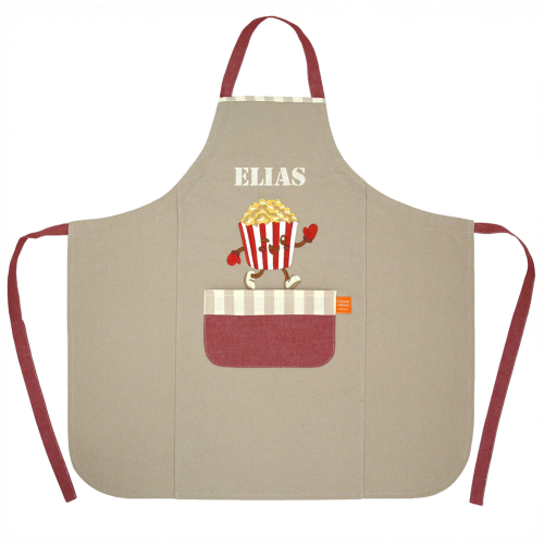 Delantal infantil personalizado Palomitas Delantal infantil personalizado Palomitas