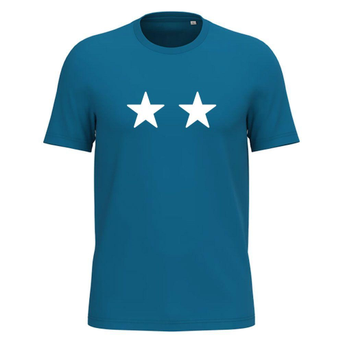 Camiseta hombre 2 estrellas 100% algodón orgánico