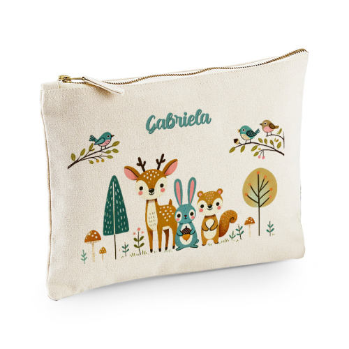 Estuche personalizado con diseño de bosque encantado