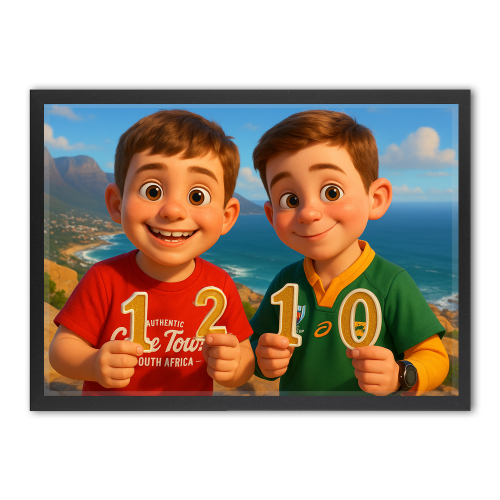 Fotomontaje para un retrato al estilo de película de animación 3D